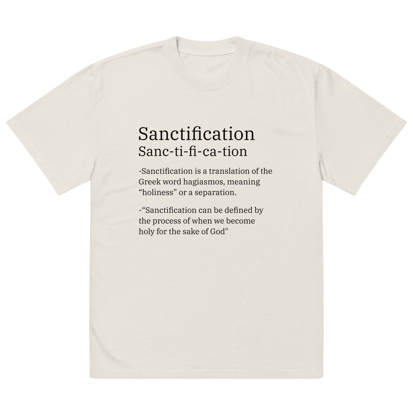 "Big Words" Sanctification Oversized Earthy Tones