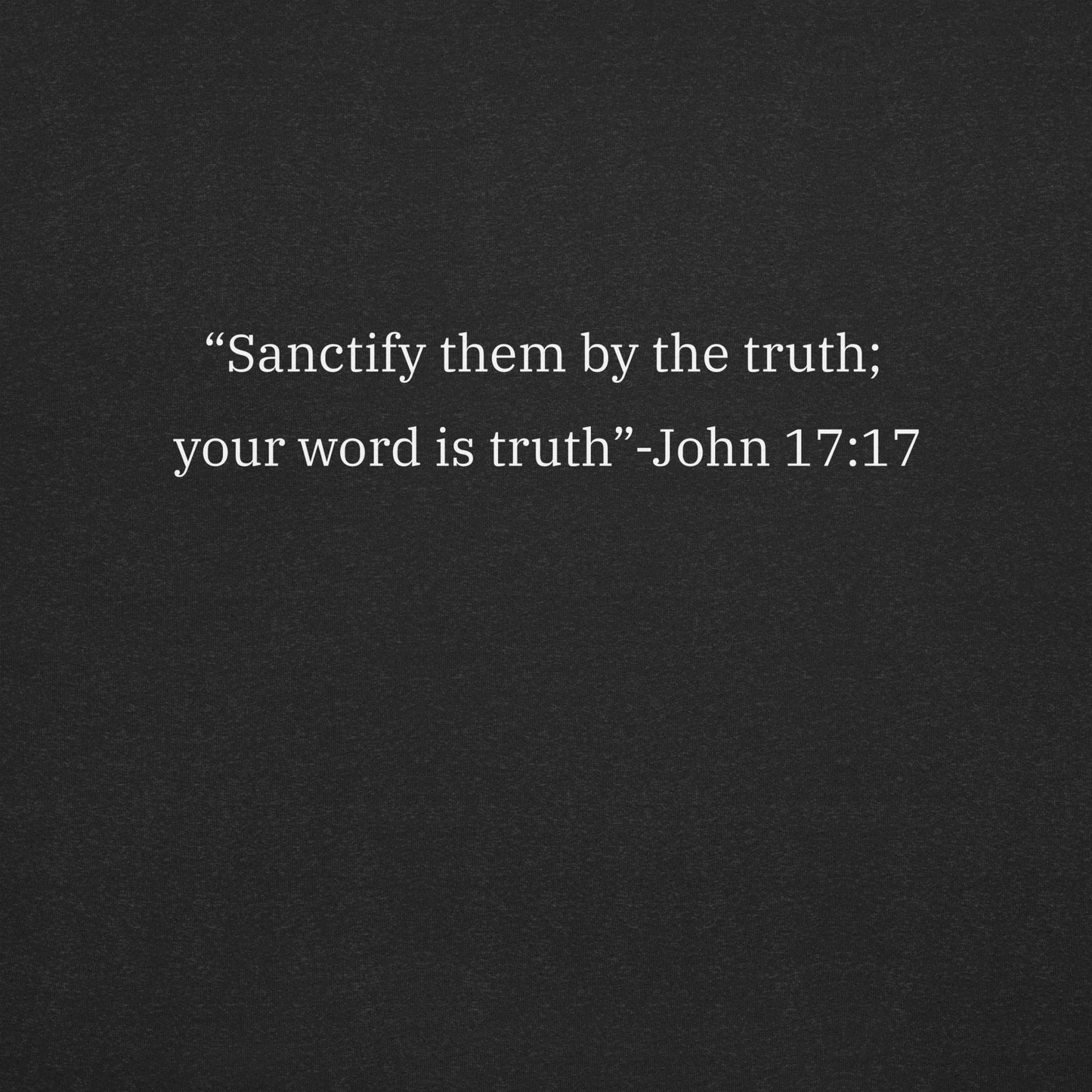 "Big Words" Sanctification Black Tee