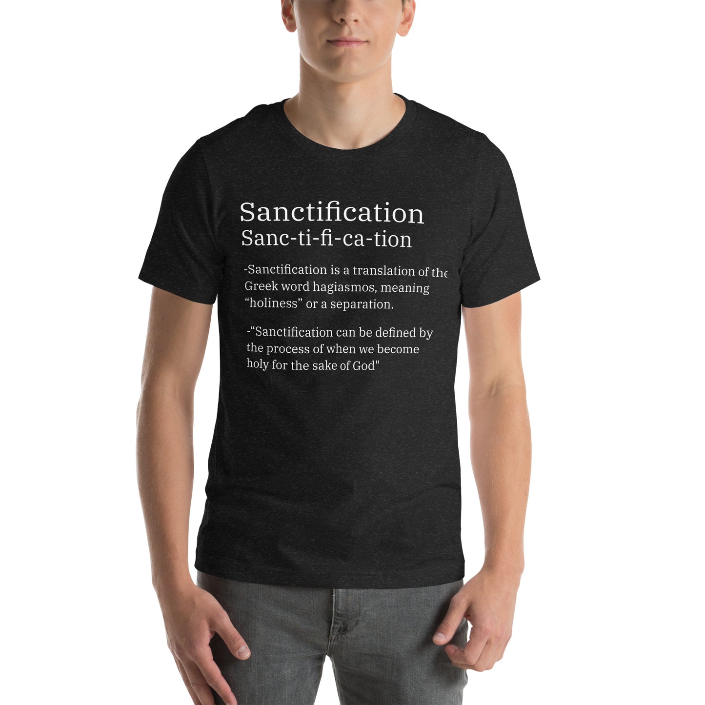 "Big Words" Sanctification Black Tee