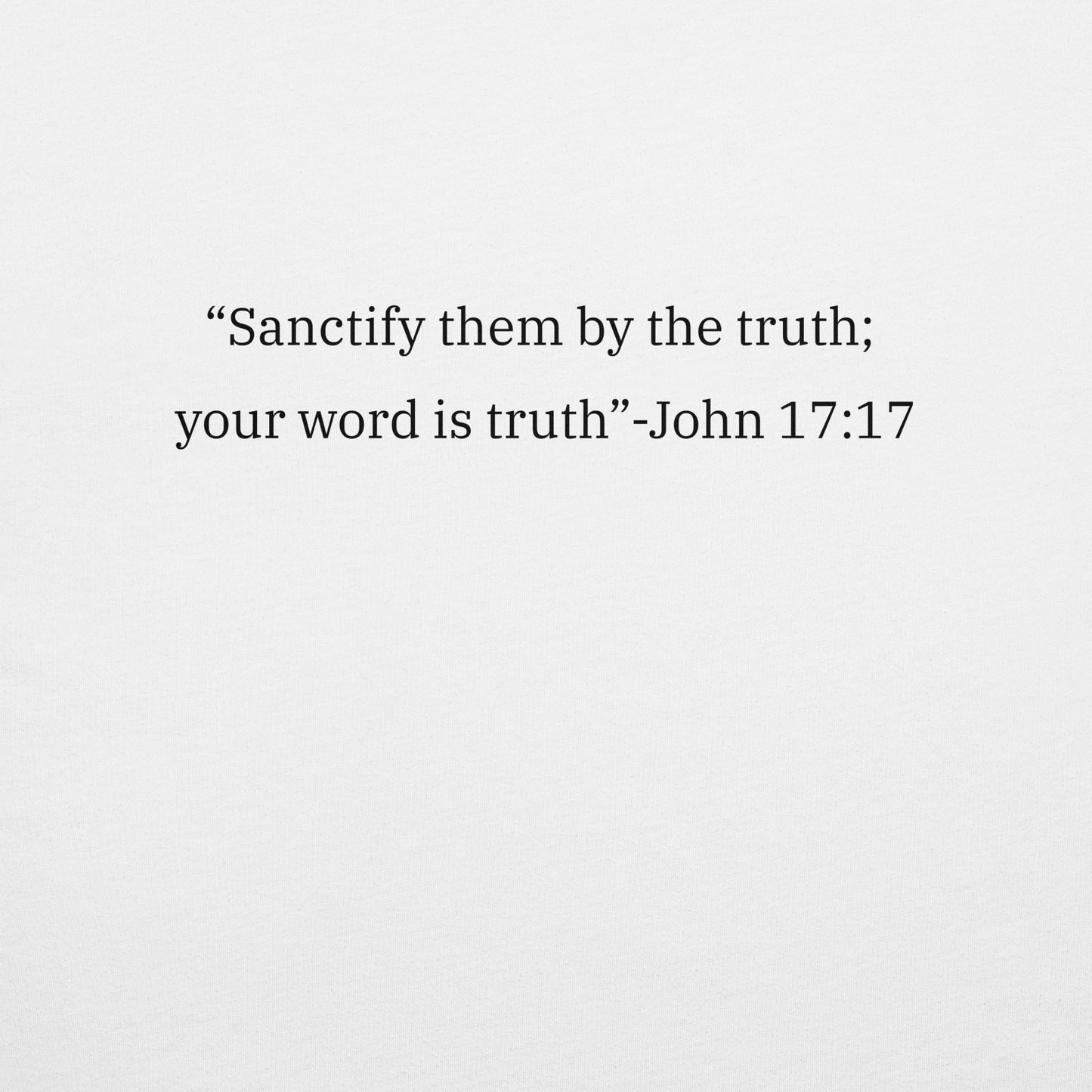 "Big Words" Sanctification White Tee