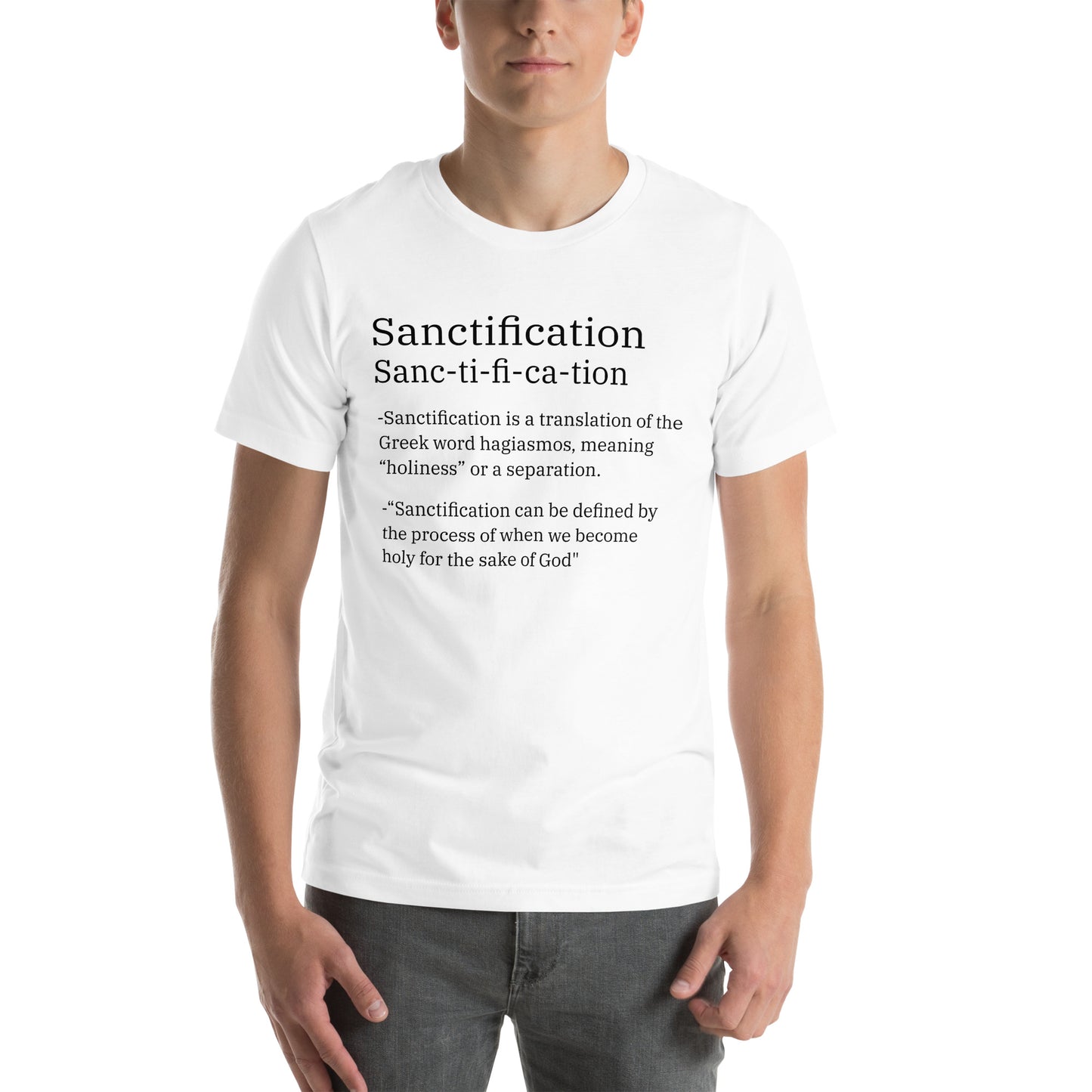 "Big Words" Sanctification White Tee